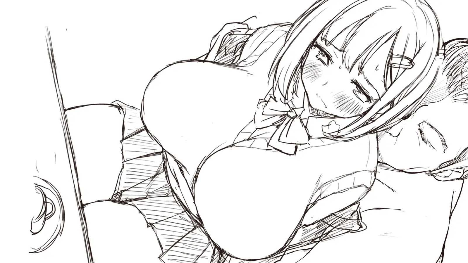 Watashi To Kareshi To Aitsu No Jijou_Rough Sketch
